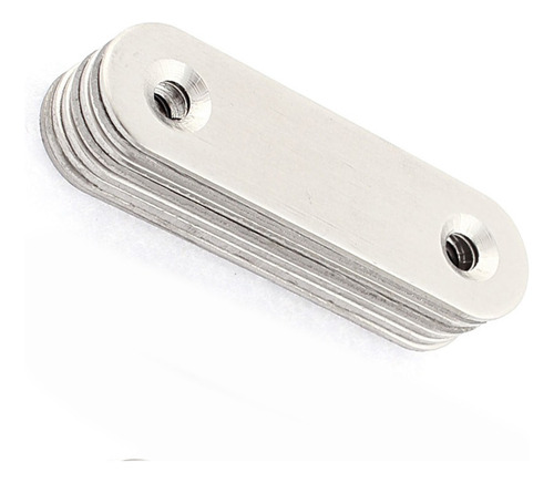 10 Soportes Rectos Placa De Fijación Para Muebles 57x16mm