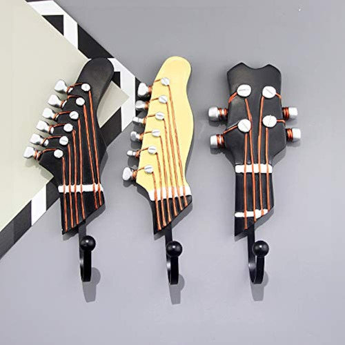 Kungyo Guitarra Vintage En Forma De Ganchos Decorativos Perc