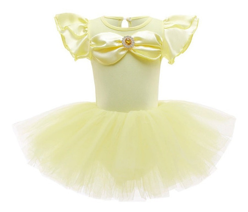 Imagem 1 de 4 de Vestido Balé Infantil Princesa Bela E Fera Bailarina Ballet