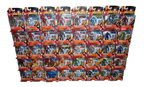 Iron Man 2 Movie Series, Colección Completa 40 Piezas Hasbro