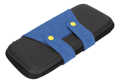 Funda De Juego Azul Con Doble Cremallera, Con Carcasa Rígida