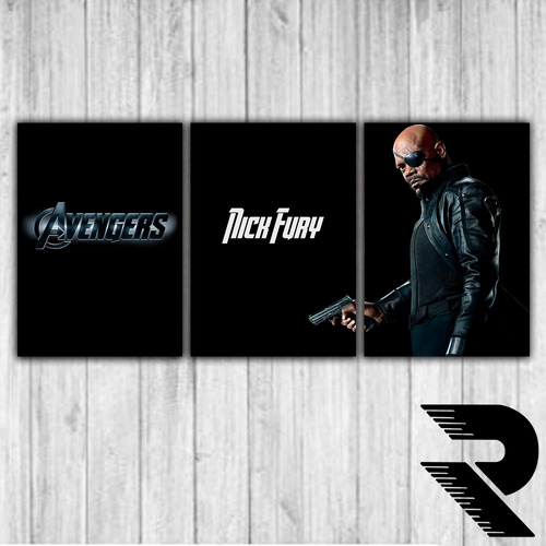 Cuadro De Nick Fury | Los Vengadores | 1 | Triptico