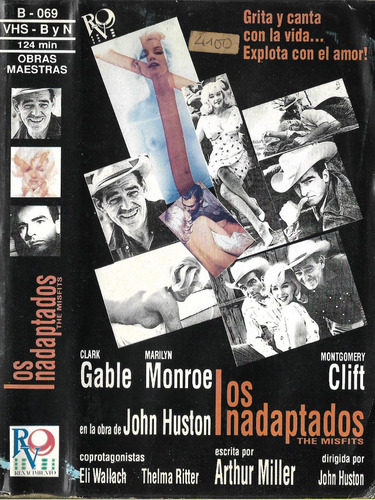 Los Inadaptados Vhs Clark Gable Marilyn Monroe John Huston