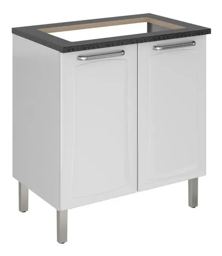 Itatiaia Tarsila balcão para cooktop 5 bocas 2 portas cor branco