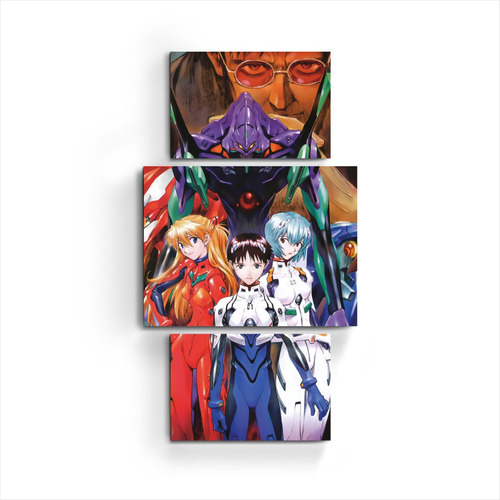 Cuadros Tripticos Grande Evangelion Nerf Eva Anime Manga +