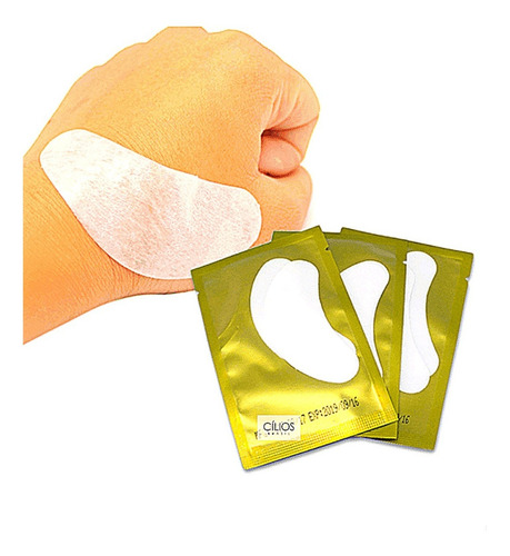 Imagem 6 de 7 de 10 Pares Alongamento Protetor Cilios Adesivo Gel Palpebras