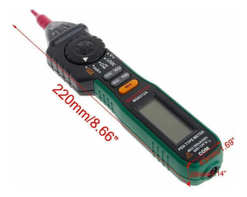 Multimetro Digital Tester Detector Voltaje Mastech Ms8212a (Usado)