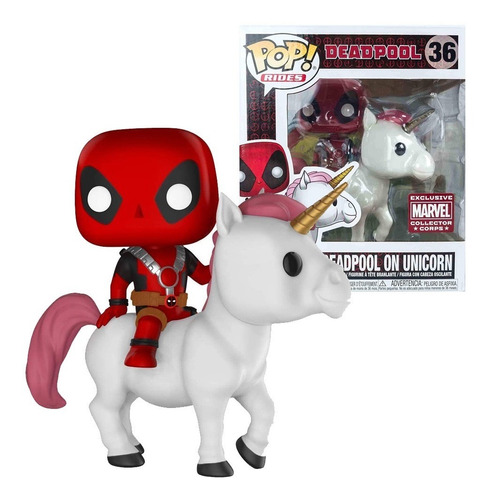 Deadpool En Unicornio Funko Pop Exclusivo Marvel Corps Box