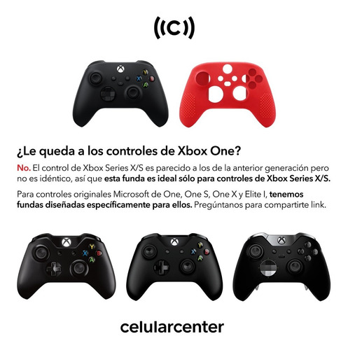 Imagen 6 de 8 de Funda Control Xbox Series X / S Goma Protector Silicon Grips