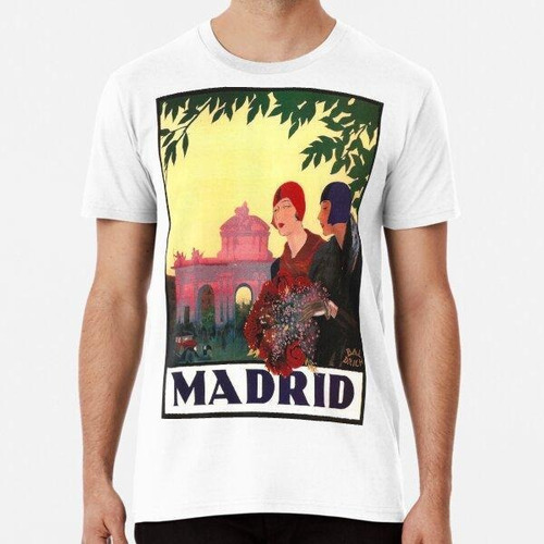 Remera Madrid Temporada De Primavera - Cartel De Arte De Via