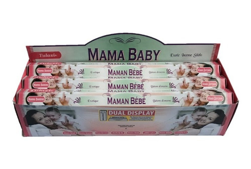 Incienso Aroma Mama Y Bebe Caja 6 Tubos Hexagonales