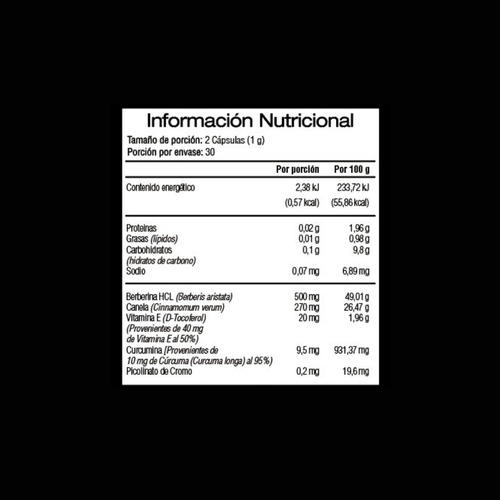 Berberina 500mg | 3 Frascos | 100 Cápsulas | Berberine
