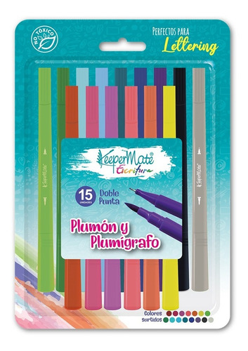 Kit Practica Lettering Con Keepermate X 2 Piezas