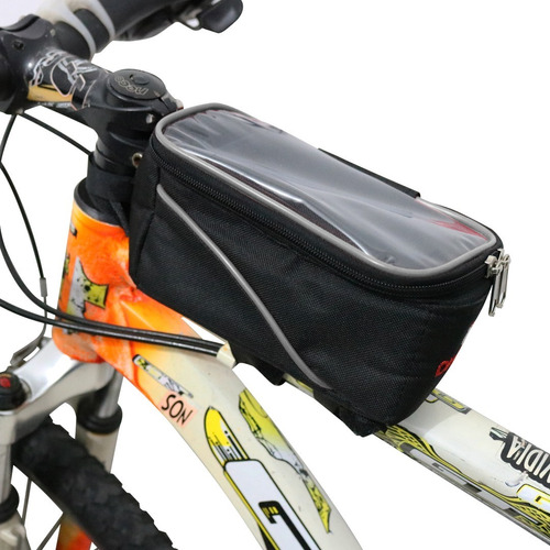 Imagen 1 de 8 de Funda Portacelular Impermeable Táctil Para Bicicleta Dinamic