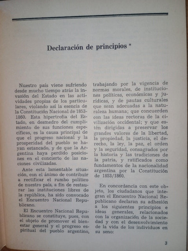 Declaración De Principios Encuentro Nacional Republicano