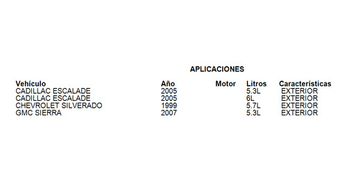 Terminal Direccion Exterior Cadillac Escalade 2005 6.0l