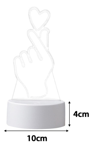 Lámpara De Escritorio Decorativa Usb De Acrílico Con