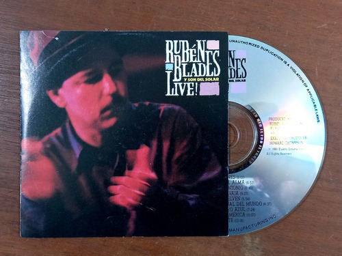 Cd Rubén Blades Y Son Del Solar - Live! (1990) Usa R5
