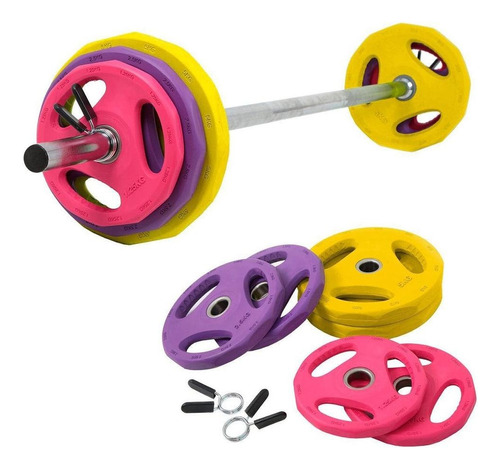 Set Barra Body Pump - Set De Barra Con Discos