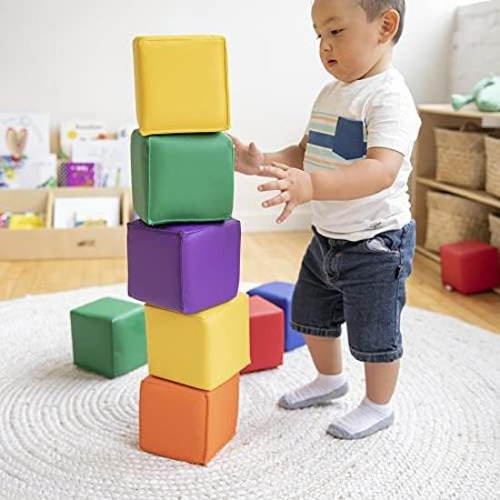 Bloques De Construcción Ecr4kids Softzone Patchwork Para Niñ
