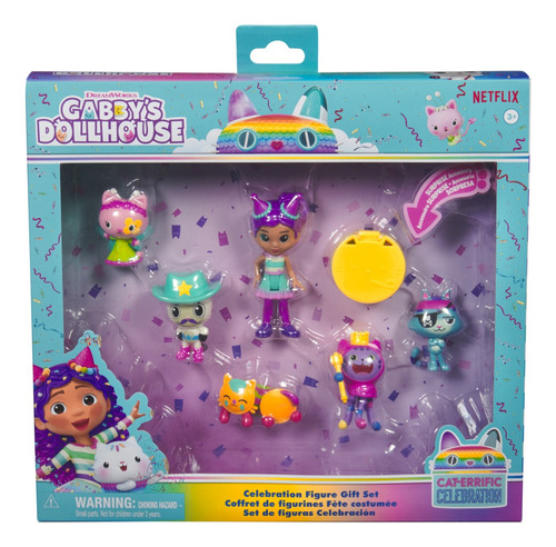 Gabby's Dollhouse, Set Figuras, Gabby, 5 Figuras De Gatitos