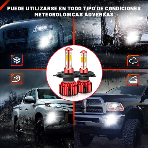 Kit Faros Luz Led H4 Hb2 16000lm Haz Alta/baja Para Honda Cr-v 2007-2014