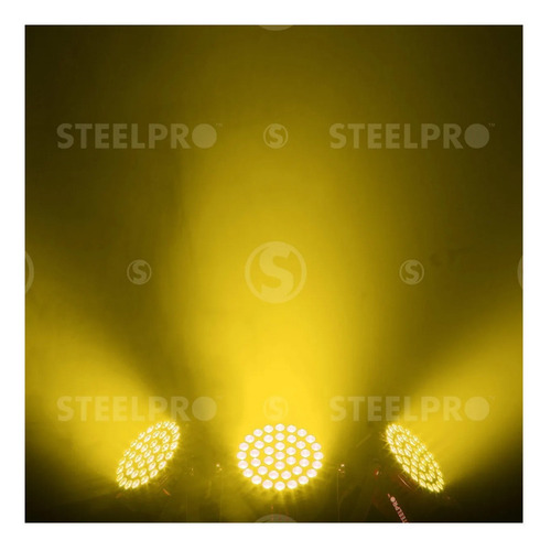 Imagen 6 de 9 de Steelpro - Cañon Par Led 40 X 3 Watts - Rgb 3 En 1 - 403-mpr