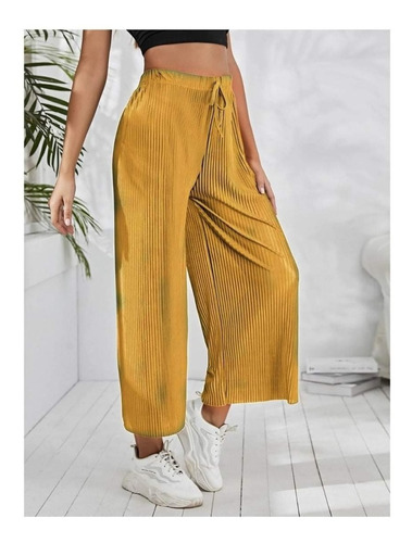 Pantalones Palazzo Para Mujer Bombacho, Tela Suave.