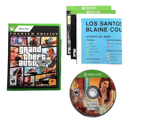 Grand Theft Auto 5 Premium Edition Xbox One Físico (Reacondicionado)