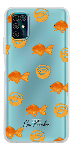 Funda Para Zte Para Mujer Patrón Pez Peces Con Tu Nombre