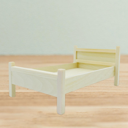 Casa De Muñecas En Miniatura, Cama A Escala 1/12, Cama De
