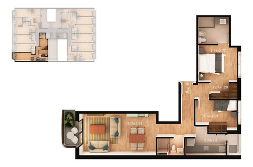 Venta Apartamento Pocitos Nuevo 2 Dormitorios Con Terraza/patio