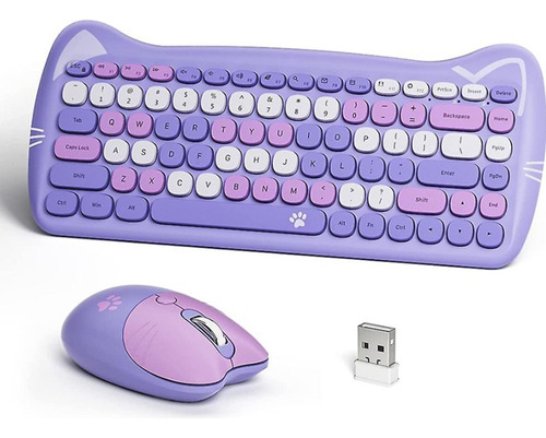 Mouse Inalámbrico Femenino Kawaii Gatito Mofii 2.4ghz