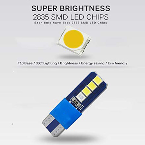 Paquete De 6 Led Canbus W5w T10 8 Smd 2835 Para Luces Led Au