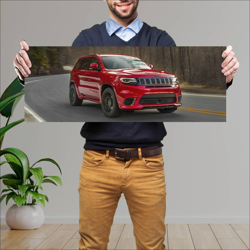 Cuadro 30x80cm Auto 2018 Jeep Grand Cherokee Tra 118