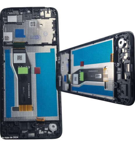 Tela Frontal Display Touch Moto E13 Xt2345 Com Aro + Pelicul