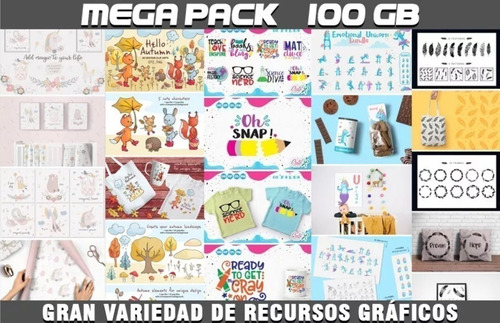 Oferta 2 Mega Combos De Recursos Gráficos Para Diseñadores