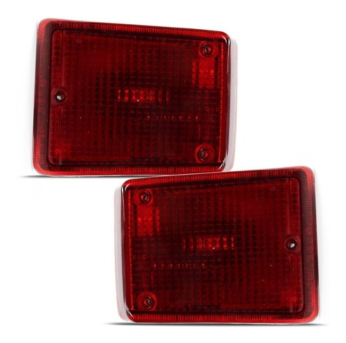 Imagem 2 de 3 de Par Lente Kombi Clipper 76 A 14 Traseira Rubi + Dianteira