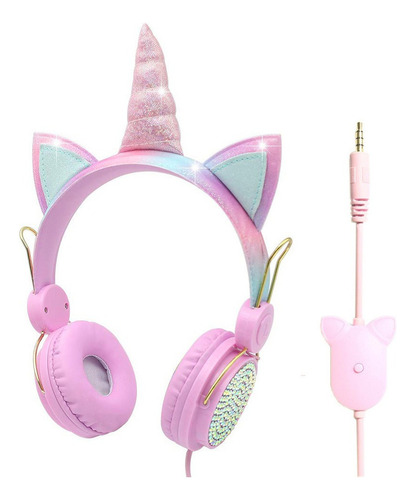 Hi-fi - Auriculares Infantiles Con Diseño De Unicornio
