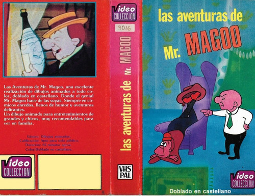 Las Aventuras De Mr Magoo Vhs Original Video Colleccion