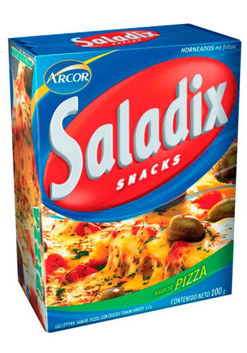 Pack X 24 Unid. Galletitas  Pizza 100 Gr Saladix Galletitas