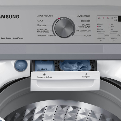 Lavadora Samsung 22 Kg, Inverter, Agitador, Smartthings Blanco