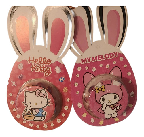 Cajitas Hello Y My Melody Con 16 Huevitos De Chocolate Pascu