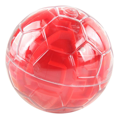 Bola De Laberinto 3d, Juego De Laberinto, Juguete Rojo