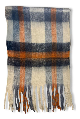 Bufandon Bufanda Maxi Nube Grande Amplia Afelpada Abrigo 19 Beige Cuadrillé
