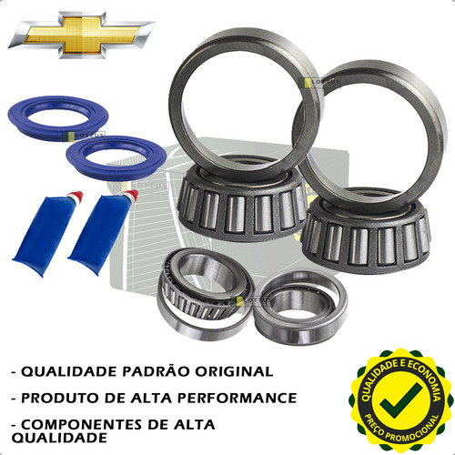 Par Rolamento Roda Traseiro Gm Agile Corsa Celta Prisma