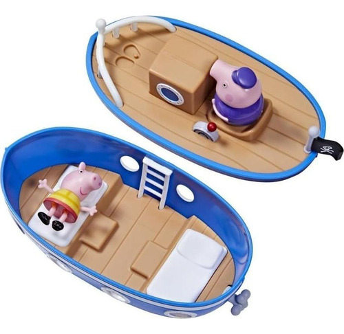 Peppa Pig Barco De La Cabaña Del Abuelo Con Figura