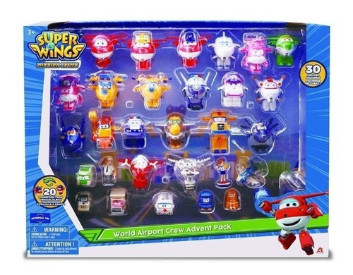 Súper Wings Tripulación Aeropuerto Set 30 Figuras Transforme