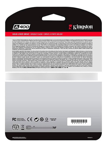 Disco Solido Ssd Kingston 120gb A400 Sata 3 2.5 Pc Notebook