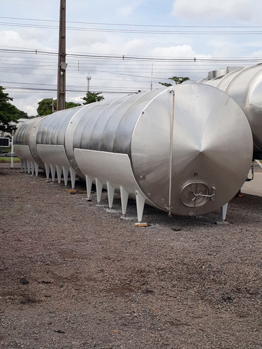 Tanque Inox 25 Mil L Estacionário   Inox 304 Alimento